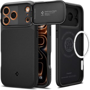 Spigen Etui Optik Armor Mag MagSafe do iPhone 17 Pro Max czarny 2