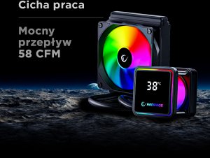 Chłodzenie wodne Rampage INFINITE V120 Białe 11