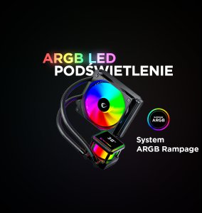 Chłodzenie wodne Rampage INFINITE V120 Białe 10