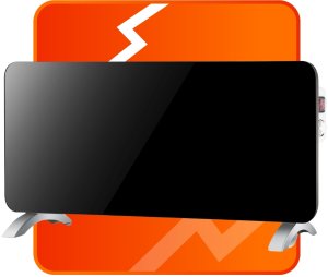 Grzejnik Volteno Grzejnik konwektorowy szklany VO2463 czarny 5