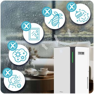 Berdsen Osuszacz powietrza kompresorowy - pochłaniacz wilgoci 20l/24h higrostat BD-532 biały 11