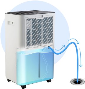 Berdsen Osuszacz powietrza kompresorowy - pochłaniacz wilgoci 20l/24h higrostat BD-532 biały 2