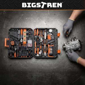 Zestaw narzędzi BIGSTREN Zestaw narzędzi w walizce 168el. 26475 154
