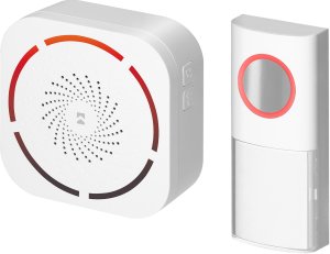 Orno DC dzwonek bezprzewodowy bateryjny, system uczenia się, 36 dźwięków, 150m, biały, OR-DB-KD-177/W 226