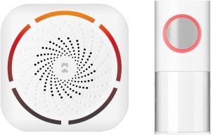 Orno DC dzwonek bezprzewodowy bateryjny, system uczenia się, 36 dźwięków, 150m, biały, OR-DB-KD-177/W 99