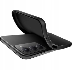 4kom.pl ZESTAW Etui do Xiaomi Redmi 15 4G|5G Matowy Czarny Silikon Slim 2 SZT SZKŁO 5
