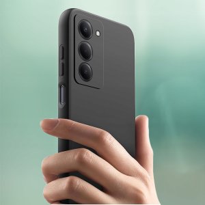 4kom.pl ZESTAW Etui do Xiaomi Redmi 15 4G|5G Matowy Czarny Silikon Slim 2 SZT SZKŁO 7