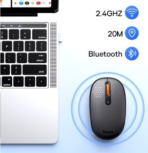 Mysz Baseus mysz bezprzewodowa F01B BLUETOOTH, 1600 DPI 4