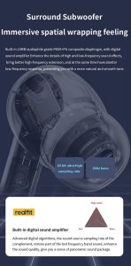 Słuchawki Realfit Słuchawki bezprzewodowe F3 4