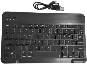 Bezprzewodowa mini klawiatura Bluetooth 10" czarna 2