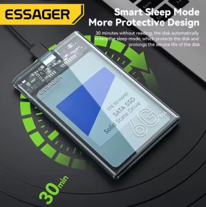 Kieszeń Essager 2,5-calowa obudowa na dysk twardy SATA USB 3.0 2