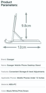 Podstawka Essager Składany mini stojak na telefon komórkowy 2