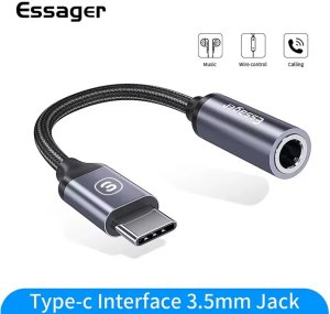 Adapter USB Essager adapter audio USB-C do mini jack 3,5 mm (AUX) 2