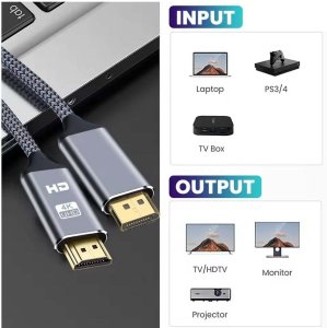Kabel DisplayPort do HDMI 4K 60Hz, 2m 3