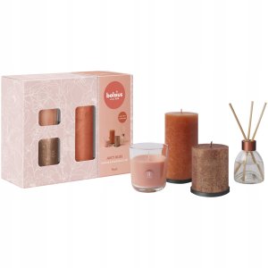 Bolsius Zestaw prezentowy Home Sweet Home brzoskwinia 8717847191182 8717847191182 2