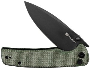 Sencut by We Knife Nóż składany Sachse S21007-2 green micarta 5