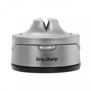 AnySharp Ostrzałka Classic Evo Silver do Noży Kuchennych, Wielofunkcyjna i 8