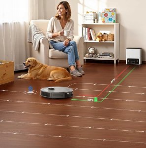 Robot sprzątający LeFant Robot sprzątający ze stacją 10000Pa 240min pracy 5