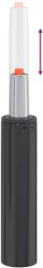 vidaXL Cylinder gazowy do krzesła biurowego Czarny 261-351 mm (42009992) 8