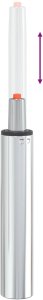 vidaXL Cylinder gazowy do krzesła biurowego chrom 307-447 mm (42009999) 10