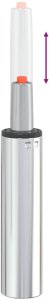 vidaXL Cylinder gazowy do krzesła biurowego chrom 261-351 mm (42009998) 9