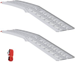 vidaXL Rampy załadunkowe 2 pcs Srebrny 222 x 29 x 14 cm Aluminium 2