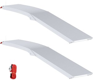 vidaXL Rampa motocyklowa 680 kg 2 pcs Srebrny 205 x 28 x 5 cm 2