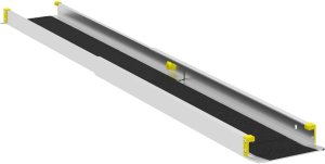 vidaXL Rampy dla wózków 2 pcs Czarny 152 x 19 x 5,5 cm Aluminium 4
