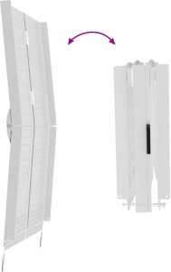 vidaXL Rampa dla wózka inwalidzkiego Srebrny 122 x 73,5 x 11 cm 9
