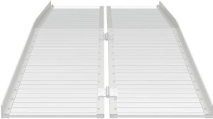 vidaXL Rampa dla wózka inwalidzkiego Srebrny 183 x 73 x 11 cm 4