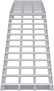 vidaXL Srebrna aluminiowa rampa załadunkowa 230 x 44 x 13 cm 5