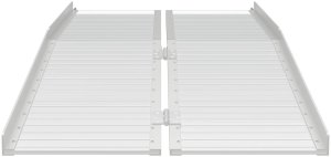 vidaXL Rampa dla wózka inwalidzkiego Srebrny 152 x 73 x 11 cm 4