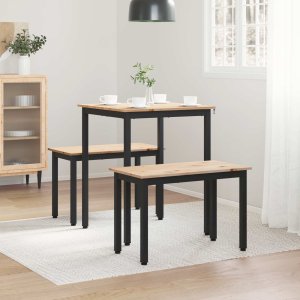 vidaXL Stół 60 x 60 x 75 cm Lekkie drewno sosnowe 4