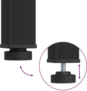vidaXL Stół 60 x 60 x 75 cm Lekkie drewno sosnowe 9