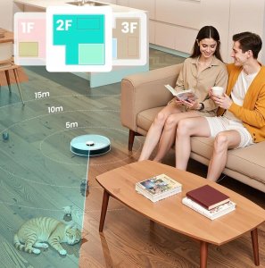 Robot sprzątający LeFant Robot sprzątający ze stacją 220min pracy mop 200 obr/min 5