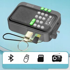 Radio budowlane Zenwire Mini Radio FM Kieszonkowe Bluetooth Przenośne Budowlane Kuchenne na Baterie Y1 14