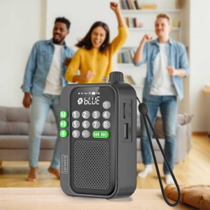 Radio budowlane Zenwire Mini Radio FM Kieszonkowe Bluetooth Przenośne Budowlane Kuchenne na Baterie Y1 3