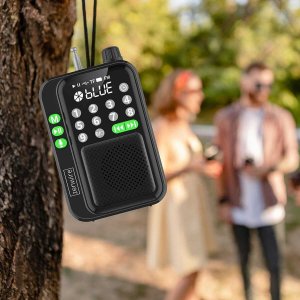 Radio budowlane Zenwire Mini Radio FM Kieszonkowe Bluetooth Przenośne Budowlane Kuchenne na Baterie Y1 4