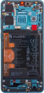 Oryginał Wyświetlacz Huawei P30 Service Pack LCD ELE-L29 Aurora Blue Ramka 3