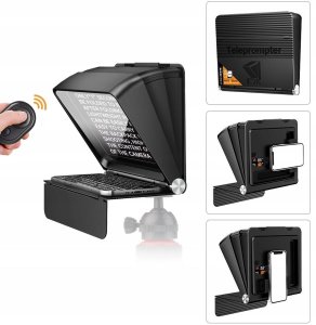 LensGo Prompter Teleprompter Monitor Podglądowy 10" Vlog Telefon Smartfon Tablet / Tc7 Ii Smartphone Kit 2