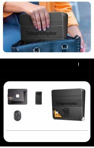 LensGo Prompter Teleprompter Monitor Podglądowy 10" Vlog Telefon Smartfon Tablet / Tc7 Ii Smartphone Kit 9