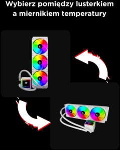 Chłodzenie wodne Rampage INFINITE V360 Białe 12