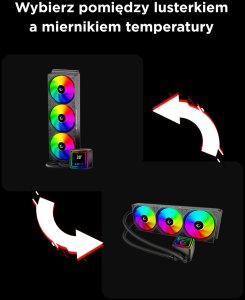 Chłodzenie wodne Rampage INFINITE V360 Czarne 12