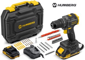 Wiertarko-wkrętarka Humberg HM-432 21 V 2 x akumulator 2 Ah 3