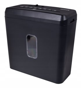 Niszczarka OfficeProducts Niszczarka, ścinki, do 5 kartek A4, kosz 8l, czarna 3