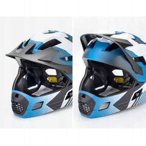 RockBros Kask rowerowy TS-61 10110061002 dziecięcy z odpinaną szczęką rozmiar M (54-57) - niebieski 3