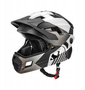 RockBros Kask rowerowy TS-61 10110061006 dziecięcy z odpinaną szczęką rozmiar M (54-57) - szary 6