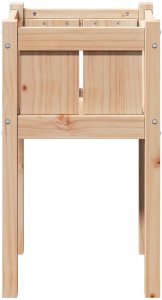Drewutnia vidaXL Doniczka ogrodowa naturalna Lite drewno sosnowe, 40 x 40 x 70 cm 4