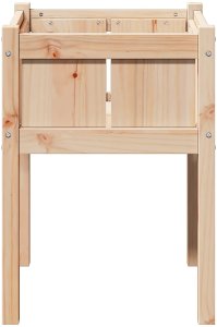 Drewutnia vidaXL Doniczka ogrodowa Lite drewno sosnowe 50 x 50 x 70 cm 4