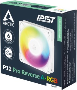 Wentylator Arctic P12 Pro Reverse A-RGB biały (ACFAN00325A) 6